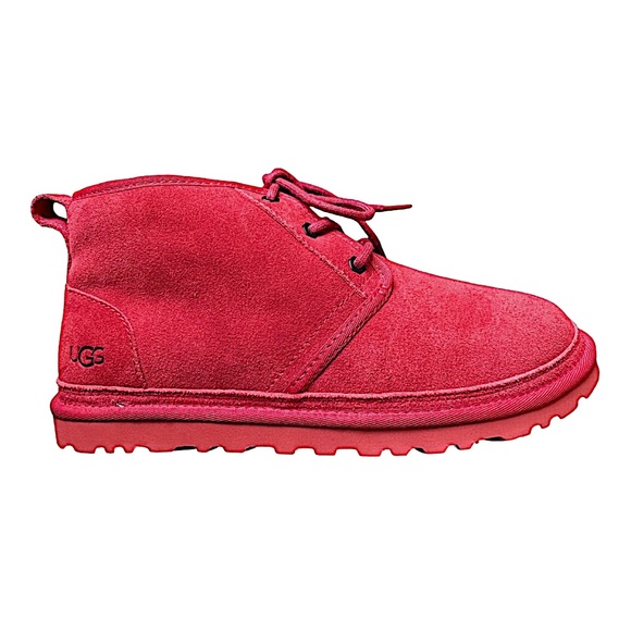 UGG Shoes - UGG Neumel Red Suede Boots Shoes Size 9US Lace-Up Round Toe Winter
